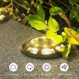 Weatherproof Solar In-Ground Lights - Automatic Smart Sensor LED Garden Lamp