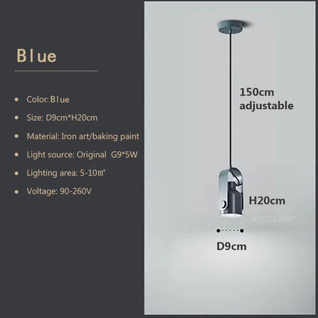 Nordic LED Pendant Light Macaron Iron Hanging Lamp For Bedroom Living Room Study Bedside Dining Room Illumination Fixture Luster's