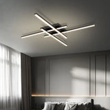 New living room ceiling lamp creative line bedroom lamp minimalist led study modern simple atmosphere master bedroom lamp