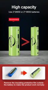 New Super Flashlights Torches Ultra Powerful Flashlight USB Recharge Flash Light 12000MAh LED Flashlight Zoom Tactical Lantern