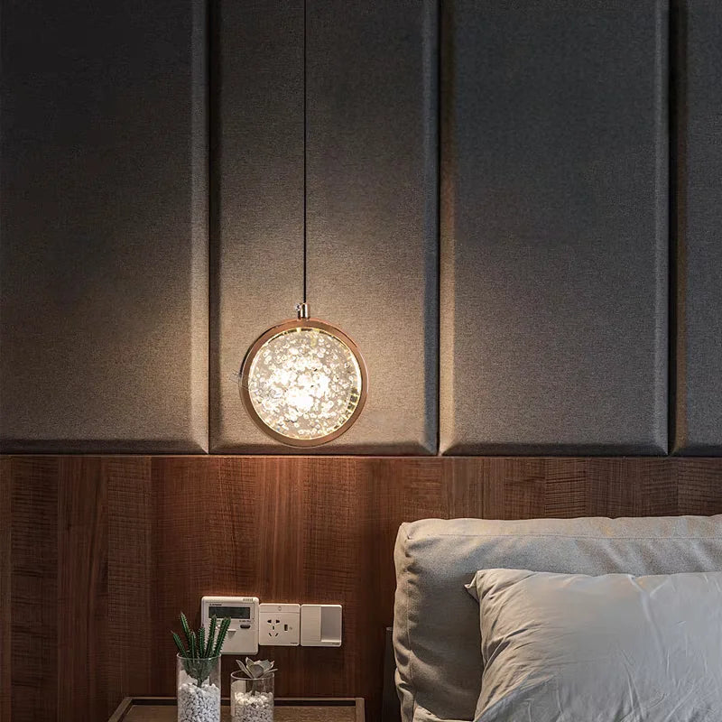 Light Luxury Art Pendant Lamp High-end Atmosphere LED Lights for Bedroom Bedside Lamps Creative Entrance Living Room Decoration