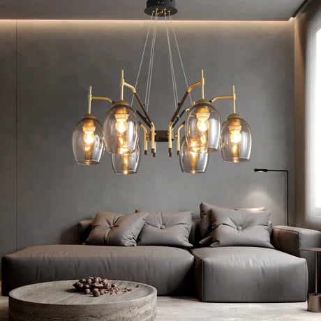 Nordic Pendant Lamp For Living Room Hall Bedroom Vintage Led Farmhouse Chandelier Interior Home Decors Ceiling Lighting Fixture