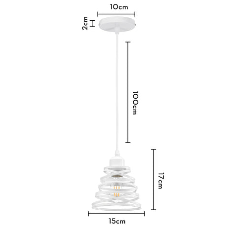 Vintage Pendant Lamp Iron Frame Ceiling Lighting Paint Restaurant Teahouse Chandelier Indoor Wrought Metal Modern Pendant Lights