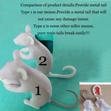 Modern Resin Animal Table Lamp - Mouse, Cat & Squirrel LED Night Light