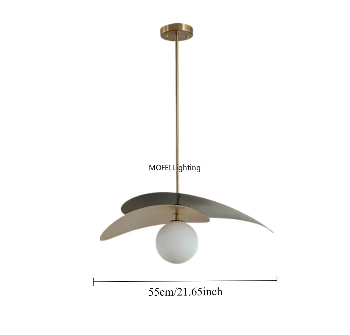 Modern Designer Hat Pendant Light Wabi Sabi Minimalist LED Chandeliers Restaurant Nordic Pendant Light LED Chandeliers Fixture