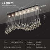 Modern Crystal Pendant Ceiling Lamp - Luxury Suspension Living Room Light