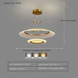 Modern LED Screw Living Room Chandelier Luxury Ring Villa Pendant Lamp Atmosphere Kitchen Island Art Decoration Lighting Fixture