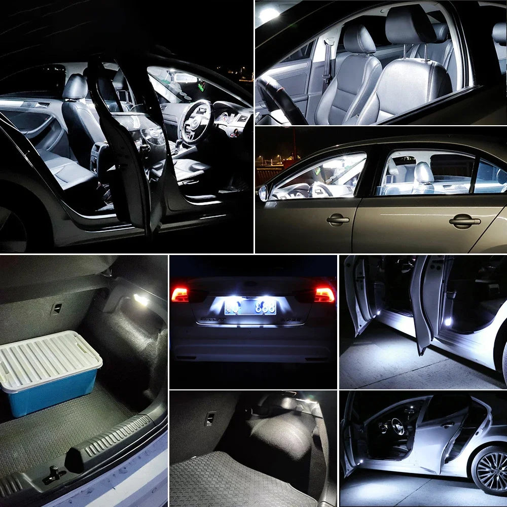 10pcs Festoon 31mm 36mm 39mm 41mm High Quality Super Bright LED Bulb C5W C10W Car License Plate Light Interior Reading Dome Lamp