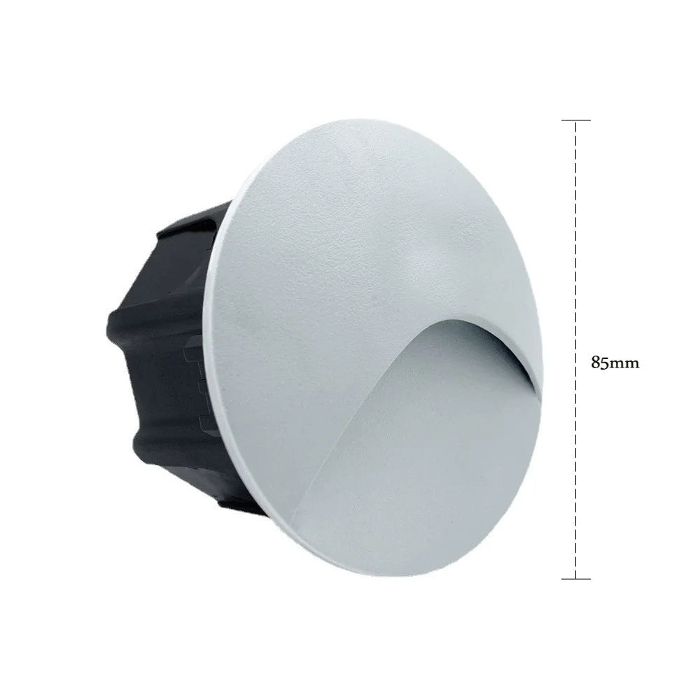 Outdoor Led Stair&amp;Step Light 3W Waterproof Recessed Wall Corner Lamp For Home Landscape Pathway Stairway Garden Yard Footlight