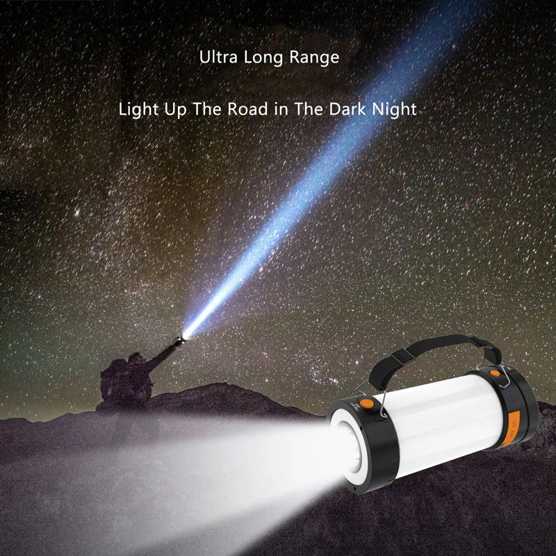 New Outdoor Camping Reading Light with Ultra Long Range Charging Lighting SOS Camping Tent Light