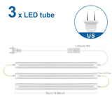 50cm LED Tube Light Bar (T5 15W / T8 25W) - Under Cabinet, Kitchen Wall Lamp & Fluorescent Tube Replacement