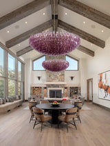 2027 Murano Glass Wish Bottle Pendant Lamp Colorful Glass Electroplated Brass Silver Round Dimmable Ceilings Lustre