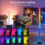 LED Floor Lamp RGB Remote & APP Control Music Sync Corner Lighting Timer Modern Mood Standing Lamp for Living Room Gaming