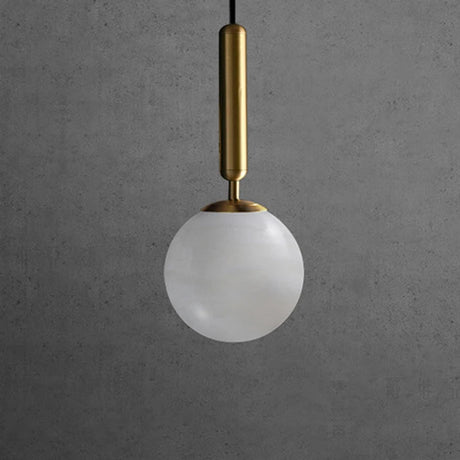 Spain Natural Marble Hanging Lamp Dining Desk Luxury Golden Decors Bedroom Bedhead Pendant Lamp Hotel Restaurant Bar Droplight