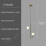Modern Duplex Staircase LED Pendant Light - Living Room Long Hanging Lamp