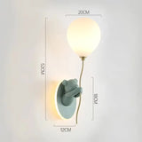 Creative Cartoon Balloon Wall Lamp - Pink & White Princess Room LED Light