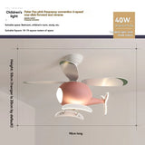 Children's Room Helicopter Ventilation Fan Lamp LED Eye Protection Lamp Ceiling Fan Lamp Room Lighting 110V~220V