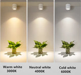 360 ° Rotatable And Foldable LED Downlights Dimmable 7W10W12W15W20W Surface Mounted Ceiling Lamp COB Spotlight AC85V-260V CRI 98