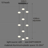 LED Minimalist Style Chandelier Hanging Stairs Pendent Lamp Designer Living Room Kitchen Bedroom Pendant Light Indoor Lighting