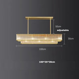 E14 LED Retro American Copper Golden Round Linear Pendant Lights.Pendant Light Suspension Luminaire Lampen For Dinning Room