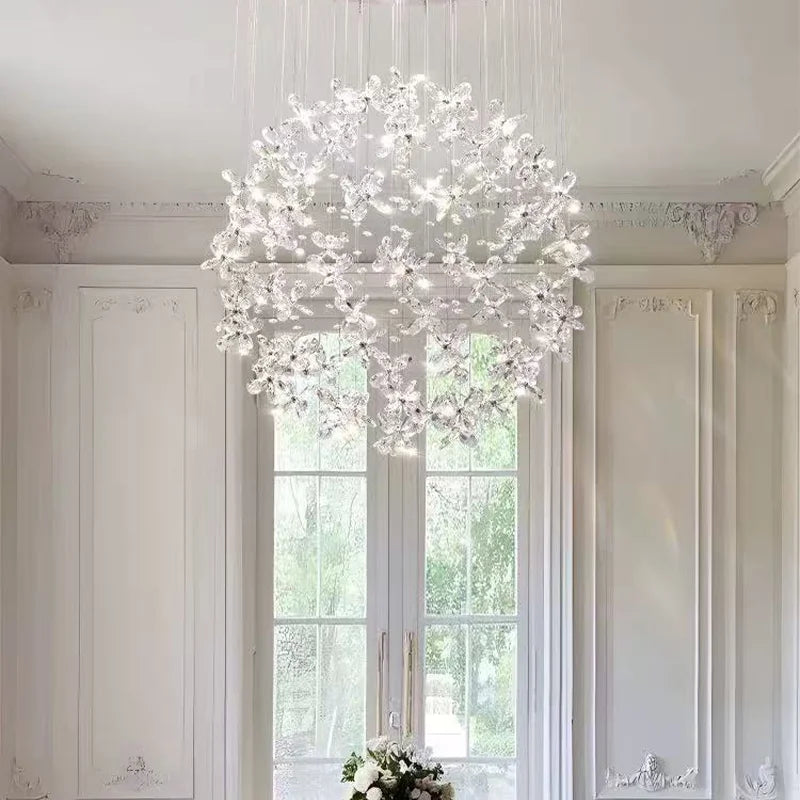 French Dining Room Crystal Led Pendant Lights Modern Luxury Bar Hanging Lamp Home Decor Led Suspend Light Led Luminarias