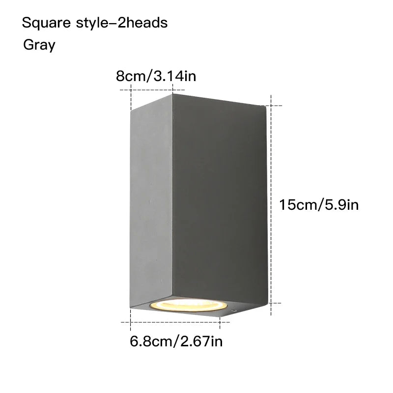 Waterproof indoor outdoor Led wall lights 3W/6W LED Aluminum Wall Lamp Garden Lights Modern wall lights Porch Light Wall
