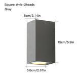 Waterproof indoor outdoor Led wall lights 3W/6W LED Aluminum Wall Lamp Garden Lights Modern wall lights Porch Light Wall