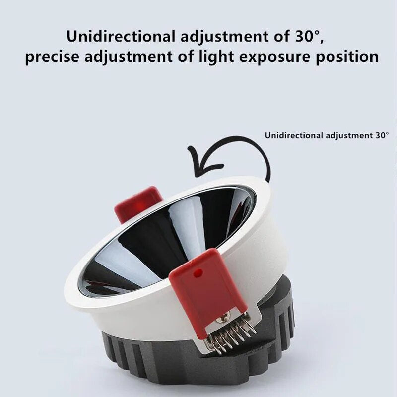 COB embedded ultra-thin anti-glare ceiling with commercial wall light washing simple fashion