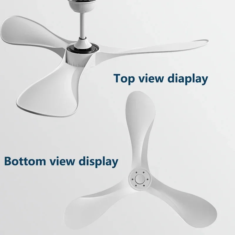 DC 35W 52Inch Ceiling Fan 3 ABS Strong Blade Restaurant Fan Support Remote Control 110V 220V Industrial Vintage Ceiling fans