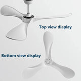 DC 35W 52Inch Ceiling Fan 3 ABS Strong Blade Restaurant Fan Support Remote Control 110V 220V Industrial Vintage Ceiling fans
