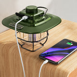 LED Tent Lamp Handle Night Light Camping USB Rechargeable Bulb Outdoor Portable Emergency Lantern With Infinite Dimming Function