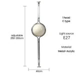 Pierre Garrault Desk Lamp LED Metal Chrome Light Living Room Hotel Room White Acrylic Ball Lights Home Art Deco Art Work Light