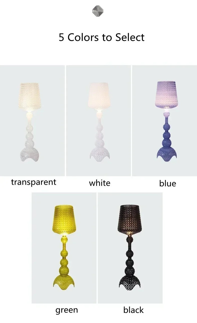 Italian Kartell living room floor lamp designer,artistic decoration,hollowed out internet famous ornament,ins style bedroom lamp