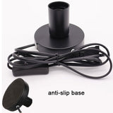 Anti-Slip Metal Desktop Lamp Base 180cm Cord E27 E26 Base Holder with on/off Switch, EU AU BS US Plug Screw Base for Table Lamp