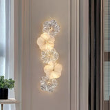 French Light Luxury Living Room Wall Light 2025 New Background Wall Decorative Light Bedroom Creative Flower Bedside Lamp