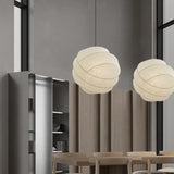 Noguchi Isamu Style Rice Paper Pendant Light - Japanese Wabi-Sabi Ball Ceiling Chandelier Lamp Fixture for Bedroom, Living Room & Restaurant