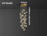 UFO Creative Personalized Staircase LED Pendant Light Modern Luxury Villa Duplex Penthouse Pendant Light Home Decoration Lamp