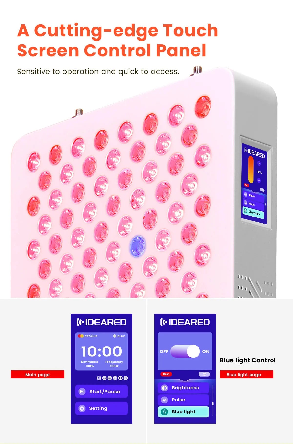 Red Light Therapy LED Panel -630nm 660nm 810nm 830nm 850nm Red Light Panel Home Use