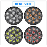 3 Inch Round LED Tail Light & Emergency Marker - 12V 24V Flash Warning Strobe Lamp