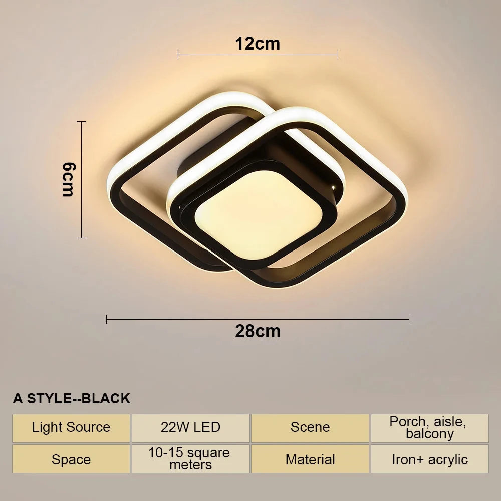 Simple Modern Creative Ceiling Lights Led Spotlights Nordic Entrance Porch Corridor Lights Balcony Bathroom Light Fixtures