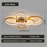 Modern LED Living Dinging Room Bedroom Ceiling Lights Nordic Designer Ring Study Kitchen Indoor Home Decor Lustre Fixtures Lamps