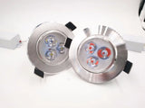 Silver White Ultra Bright LED Downlight - 3W Recessed Ceiling Spotlight