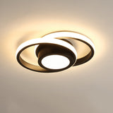LED Ceiling Lamp Corridor Balcony Black white Indoor chandelier Ceiling Light for Bedroom Living Room Aisle Decoration 86-265V