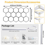 1/3/5/8/14 Hole Hexagonal LED Ceiling Garage Light 6500K Cold Light for Garages and 4S Workshops