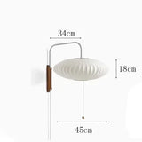 Japanese Wabi-Sabi Silk Fabric Wall Sconce Lamp - Minimalist Textile Wall Light Fixture for Living Room, Bedroom, Porch & Hotel Corridor Decor