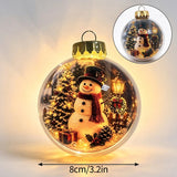 Glowing Christmas Snow Globe Christmas Decorations 2026 Xmas Tree Santa Christmas Bell Christmas Accessories Navidad Gifts