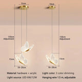 Butterfly LED Pendant Lights Ceiling Hanging Lamps Bedside Suspension Luminaire Living Room For Home Decoration Indoor Lighting