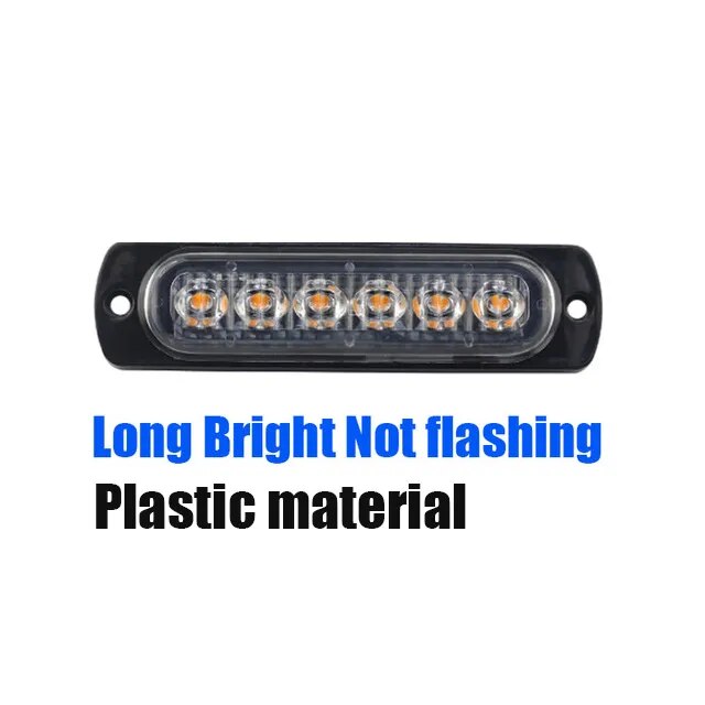 1pcs Led Strobe Warning Light Cheap Strobe Grille Flashing Lightbar Truck Car Beacon Lamp Amber Traffic Light 12V 24V Car Light