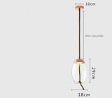 Modern Minimalist Glass LED Chandelier - Creative Pendant for Living & Kitchen