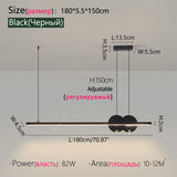 Dining room chandelier Nordic modern lamp dining table bar lamp restaurant lights kitchen lights office company led strip lamps